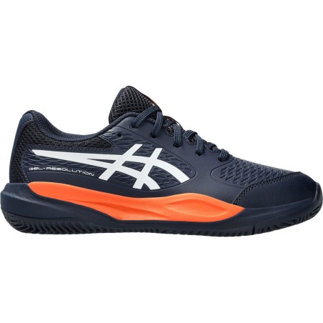 Chaussures ASICS Junior GEL-RESOLUTION X GS Terre Battue Marine / Orange PE 2025