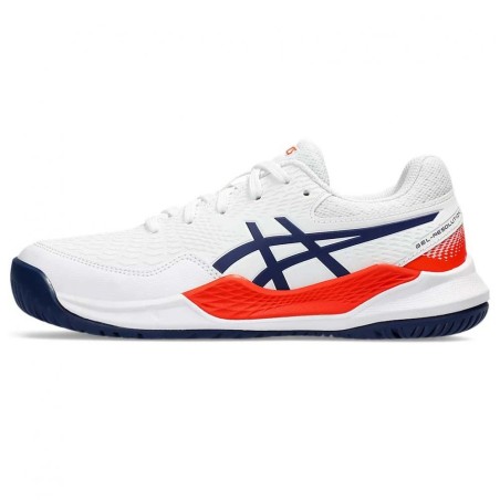 Chaussures ASICS Junior GEL-RESOLUTION 9 GS Toutes Surfaces Blanc/Orange PE 2024