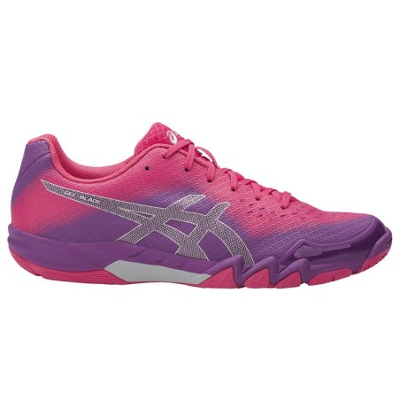 Chaussures ASICS Femme Indoor Gel-Blade 6 Rose / Violet / Gris AH 2017