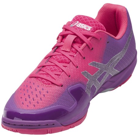Chaussures ASICS Femme Indoor Gel-Blade 6 Rose / Violet / Gris AH 2017