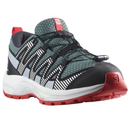 Chaussures Running SALOMON Junior XA PRO V8 Noir / Gris / Rouge AH 2024