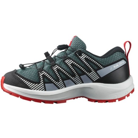 Chaussures Running SALOMON Junior XA PRO V8 Noir / Gris / Rouge AH 2024