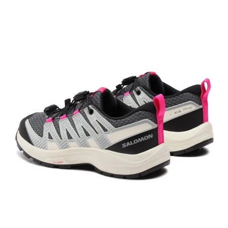 Chaussures Running SALOMON Junior XA PRO V8 Noir / Gris / Rose AH 2023