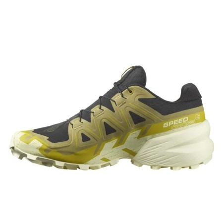 Chaussures Running SALOMON Homme SPEEDCROSS 6 Kaki / Jaune / Blanc AH 2023