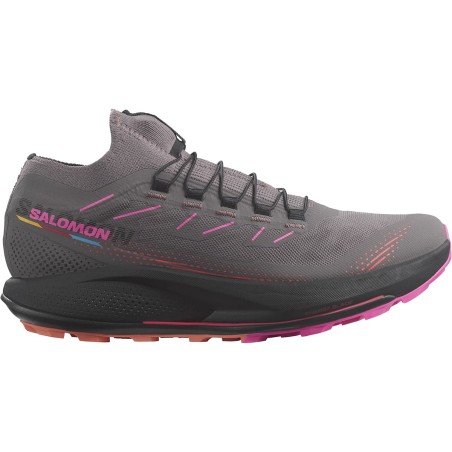 Chaussures Running SALOMON Femme PULSAR TRAIL PRO 2 Gris / Rose / Noir AH 2023