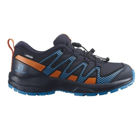 Chaussures Running SALOMON Junior XA PRO V8 J Noir / Bleu / Orange AH 2021