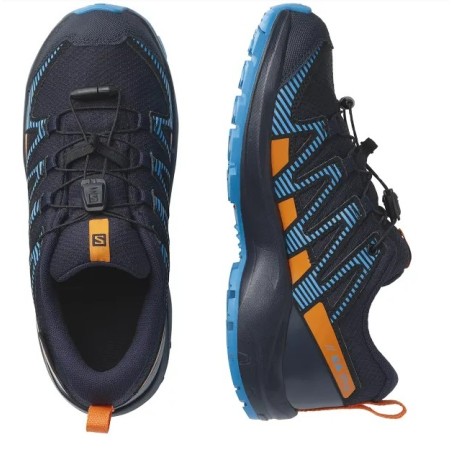Chaussures Running SALOMON Junior XA PRO V8 J Noir / Bleu / Orange AH 2021