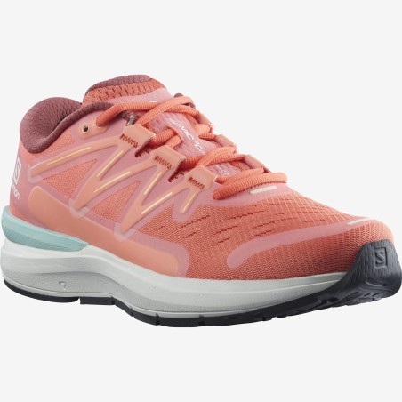 Chaussures Running SALOMON Femme SONIC 3 CONFIDENCE Corail/Blanc/Vert AH 2021