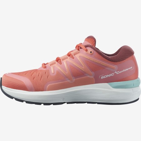 Chaussures Running SALOMON Femme SONIC 3 CONFIDENCE Corail / Blanc AH 2021