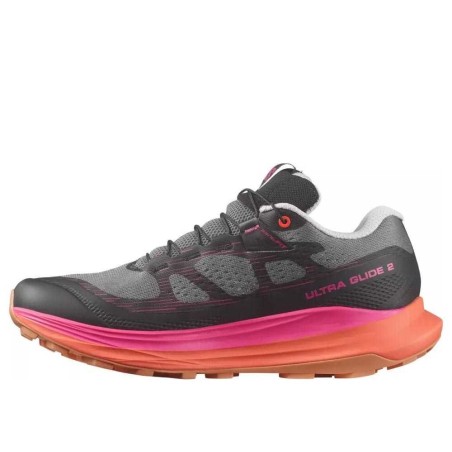 Chaussures Running SALOMON Femme ULTRA GLIDE 2 Noir / Rose / Orange AH 2023
