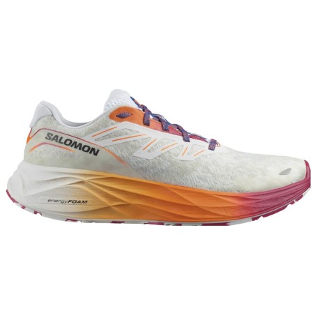 Chaussures Running SALOMON Homme AERO GLIDE 2 ISD Blanc / Orange / Rose PE 2024