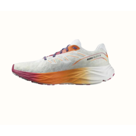 Chaussures Running SALOMON Homme AERO GLIDE 2 ISD Blanc / Orange / Rose PE 2024