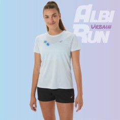 T-Shirt ASICS Running Femme CORE SS TOP Bleu ALBI RUN...
