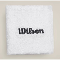 Poignets Eponge WILSON WRISTBAND Blanc / Rouge 2025