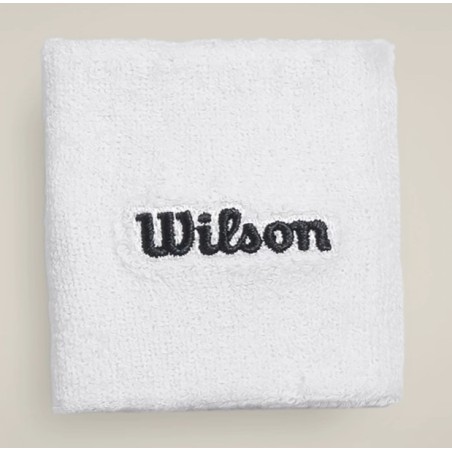 Poignets Eponge WILSON WRISTBAND Blanc / Noir 2025