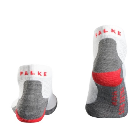 Chaussettes FALKE Femme RU5 Short Grise / Rouge PE 2018