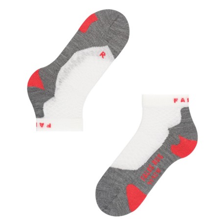 Chaussettes FALKE Femme RU5 SHORT Blanc / Gris PE 2018