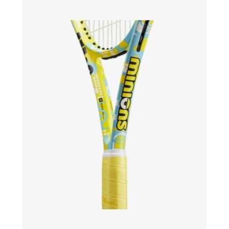 Raquette WILSON CLASH 100 V2 MINIONS (295 g) Jaune / Bleu 2023