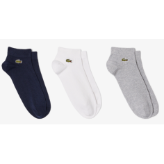 Chaussettes Tri Pack LACOSTE Blanc / Bleu / Gris 2025