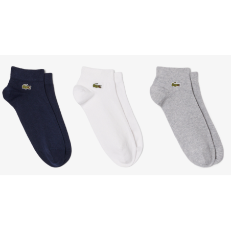 Chaussettes Tri Pack LACOSTE Blanc /  Bleu / Gris  2025