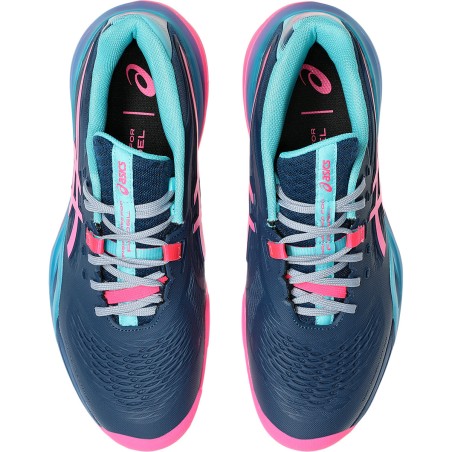 Chaussures Padel ASICS Homme GEL-RESOLUTION X Bleu / Rose PE 2025