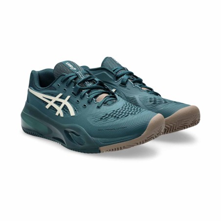 Chaussures ASICS Homme GEL-RESOLUTION X Terre Battue Vert / Marron PE 2025