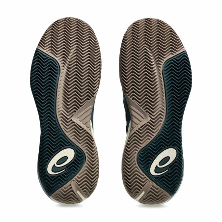 Chaussures ASICS Homme GEL-RESOLUTION X Terre Battue Vert / Marron PE 2025