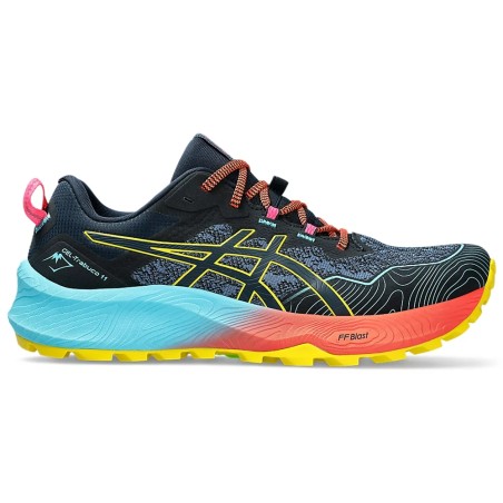 Chaussures Running ASICS Homme GEL-TRABUCO 11 Marine / Jaune AH 2023
