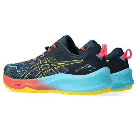 Chaussures Running ASICS Homme GEL-TRABUCO 11 Noir / Bleu / Jaune AH 2023