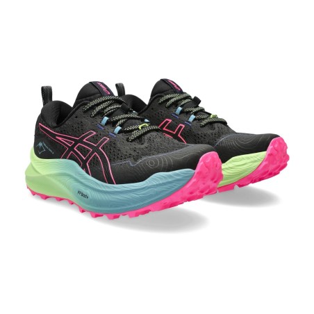 Chaussures Running ASICS Femme TRABUCO MAX 2 Noir / Rose / Bleu AH 2023