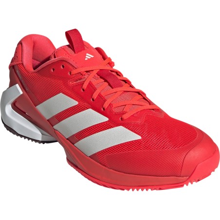 Chaussures ADIDAS Homme ADIZERO UBERSONIC 5 Terre Battue Rouge / Blanc PE 2025