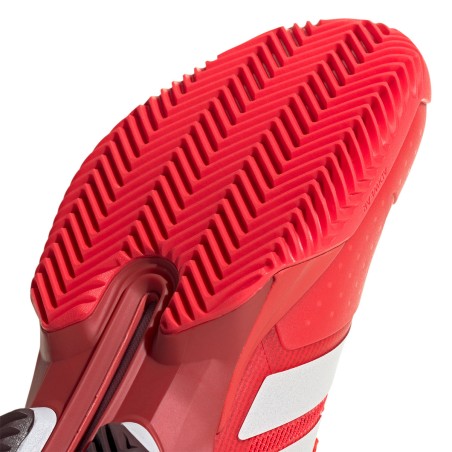 Chaussures ADIDAS Homme ADIZERO UBERSONIC 5 Terre Battue Rouge / Blanc PE 2025