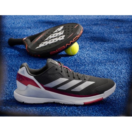 Chaussures Padel ADIDAS Homme CRAZYQUICK LS PADEL Noir / Rouge PE 2025
