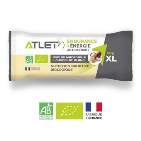 Barre ATLET Energétique Noix / Chocolat Blanc 50g