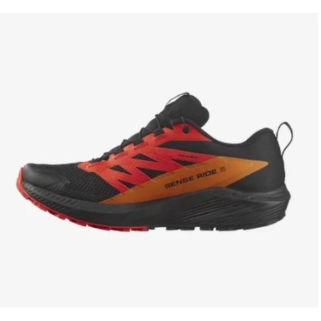 Chaussures Running SALOMON Femme SENSE RIDE 5 GTX Orange / Noir   AH 2023