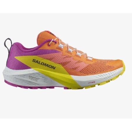 Chaussures Running SALOMON Femme SENSE RIDE 5 Orange / Rose PE 2024
