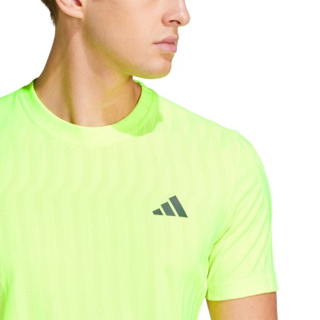 T-Shirt ADIDAS Homme FREELIFT Jaune Fluo PE 2025