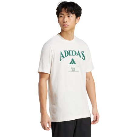 T-Shirt ADIDAS Homme HERITAGE TNS Blanc / Vert PE 2025