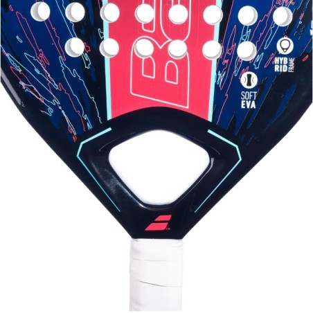 Raquette Padel BABOLAT CONTACT Bleu / Noir / Rouge 2023