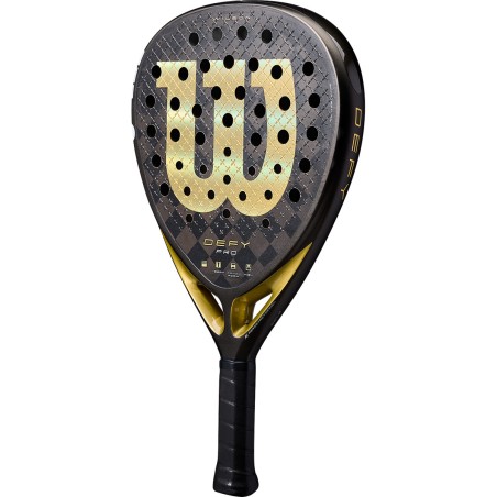 Raquette Padel WILSON DEFY PRO V1 Noir / Doré (370g) 2025