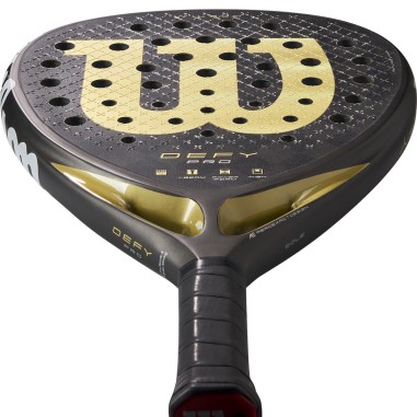 Raquette Padel WILSON DEFY PRO V1 Noir / Doré...
