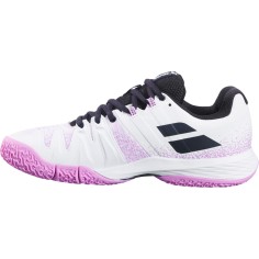 Chaussures Padel BABOLAT Femme SENSA Blanc / Rose PE 2025 2