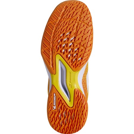 Chaussures BABOLAT Junior Garçon JET MACH 3 Jaune / Orange PE 2025
