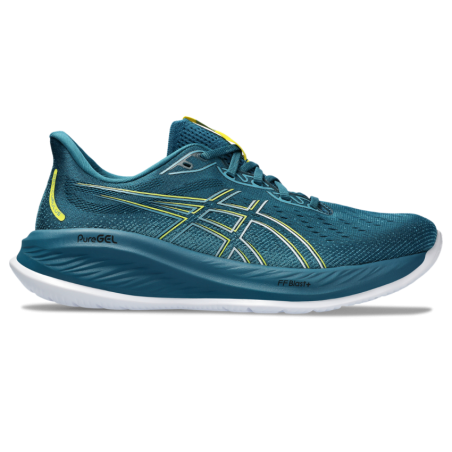 Chaussures Running ASICS Homme GEL-CUMULUS 26 Bleu/ Vert PE 2024
