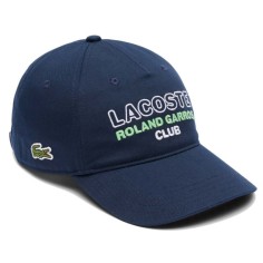 Casquette LACOSTE Roland Garros CLUB Marine PE 2025