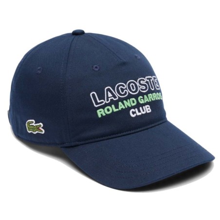 Casquette LACOSTE Roland Garros CLUB Marine PE 2025