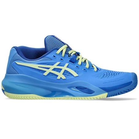 Chaussures ASICS Femme GEL-RESOLUTION X Terre Battue Bleu / Jaune PE 2025