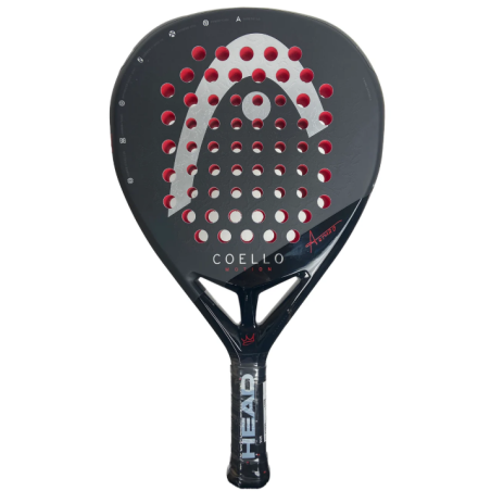 Raquette Padel HEAD COELLO MOTION Noir / Rouge (360 g) PE 2025