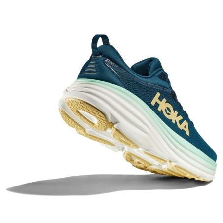 Chaussures Running HOKA Homme BONDI 8 Turquoise / Or AH 2023
