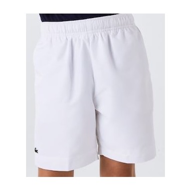 Short LACOSTE SPORT Garçon Blanc PE 2023